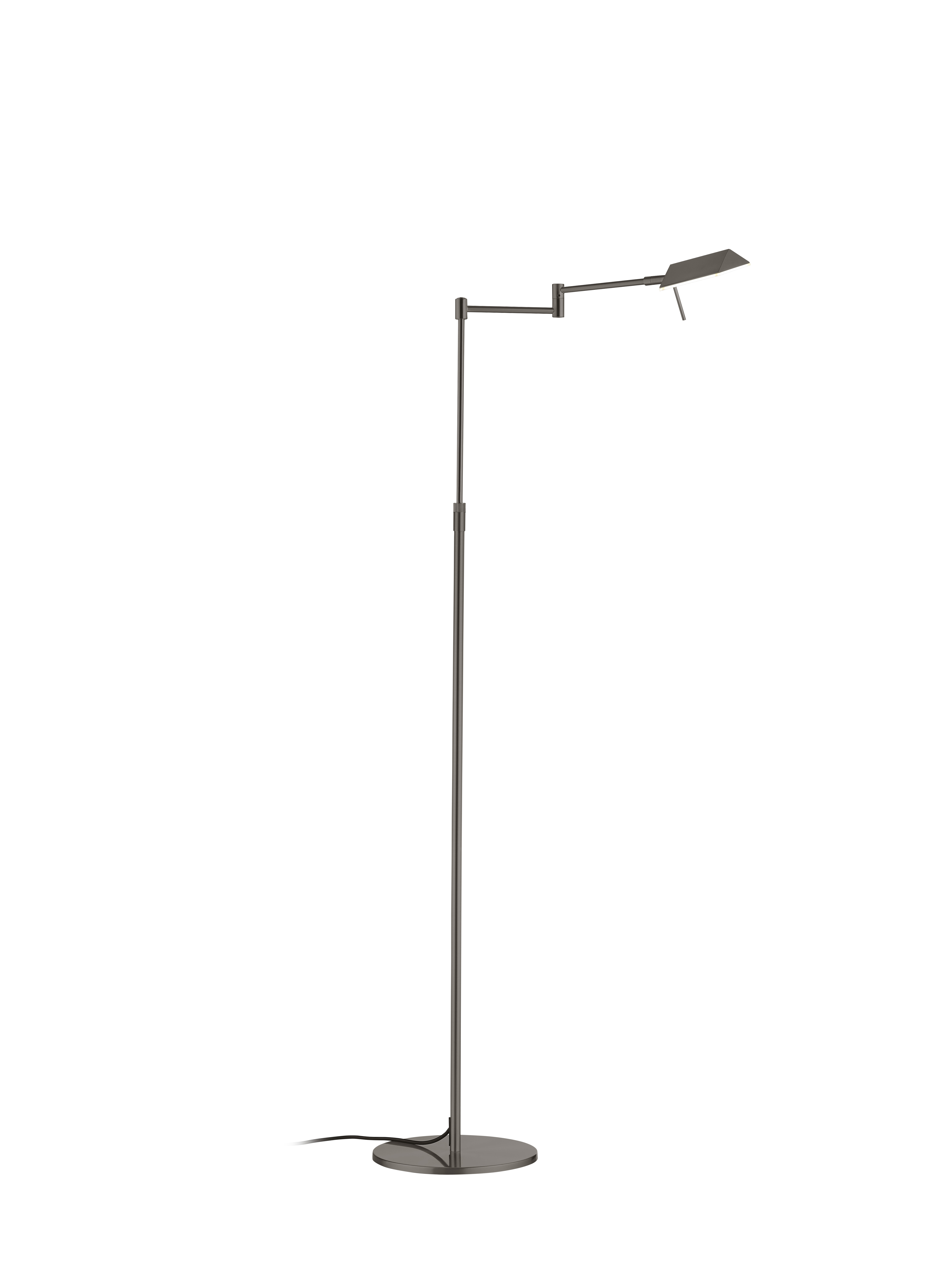 B-Leuchten LED-Stehleuchte in Bronze eloxiert