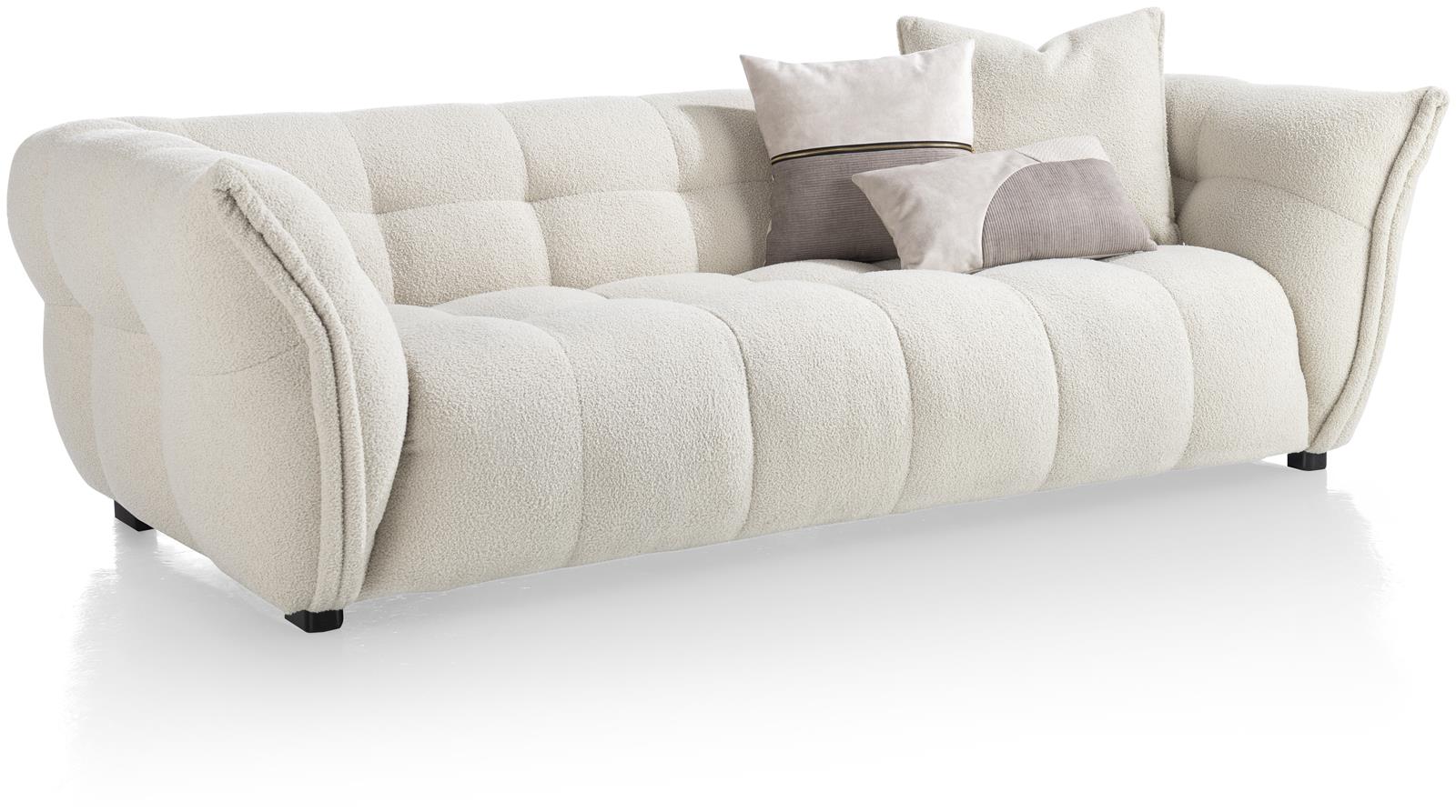 XOOON Sofa 3-sitzig BELLAGIO in Stoff Avicci creme