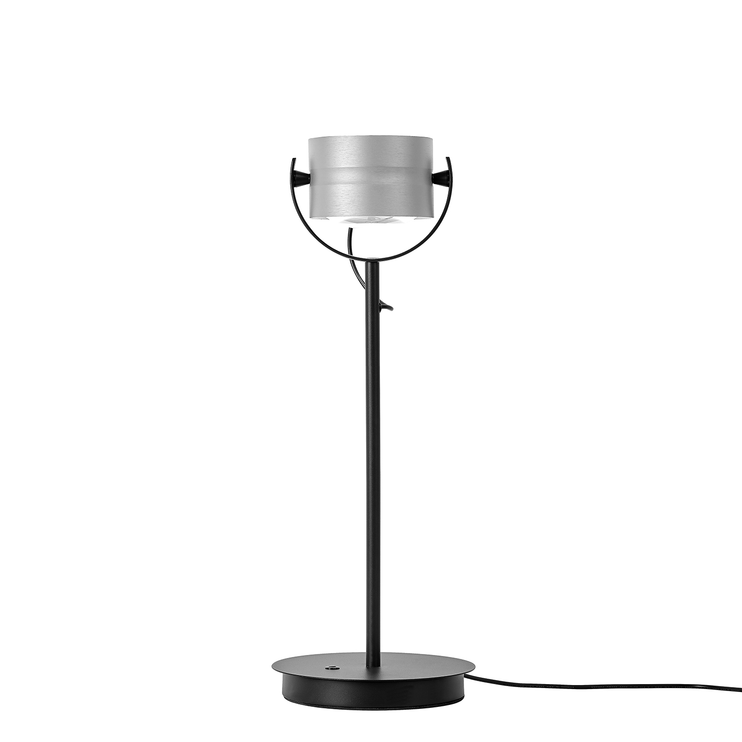 LED-Tischleuchte  Durchmesser ca. 18cm, Höhe ca. 48cm in Alu eloxiert, Lampe, Elektrisches Gerät, Mikrophon