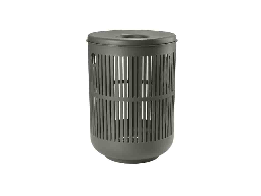 Zone Denmark Wäschekorb 60 Liter in Farbe olive green