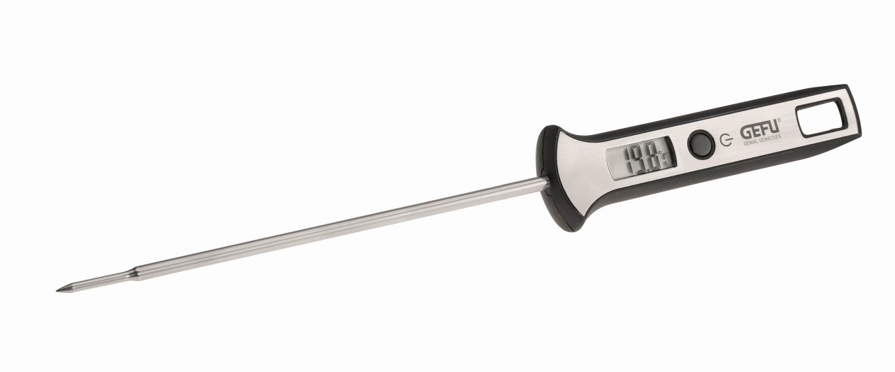 GEFU Digital-Thermometer Scala schwarz/silber