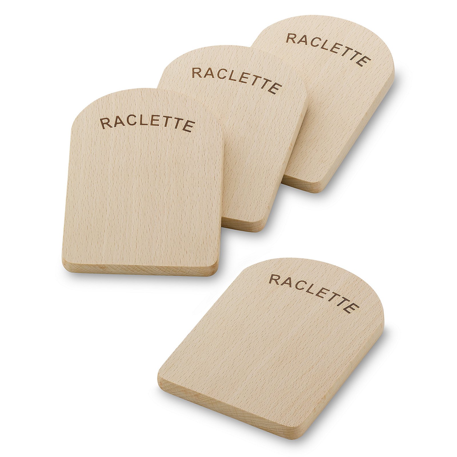 Kela Raclette Brettchen Baar 4 tlg. BAAR in hellbraun