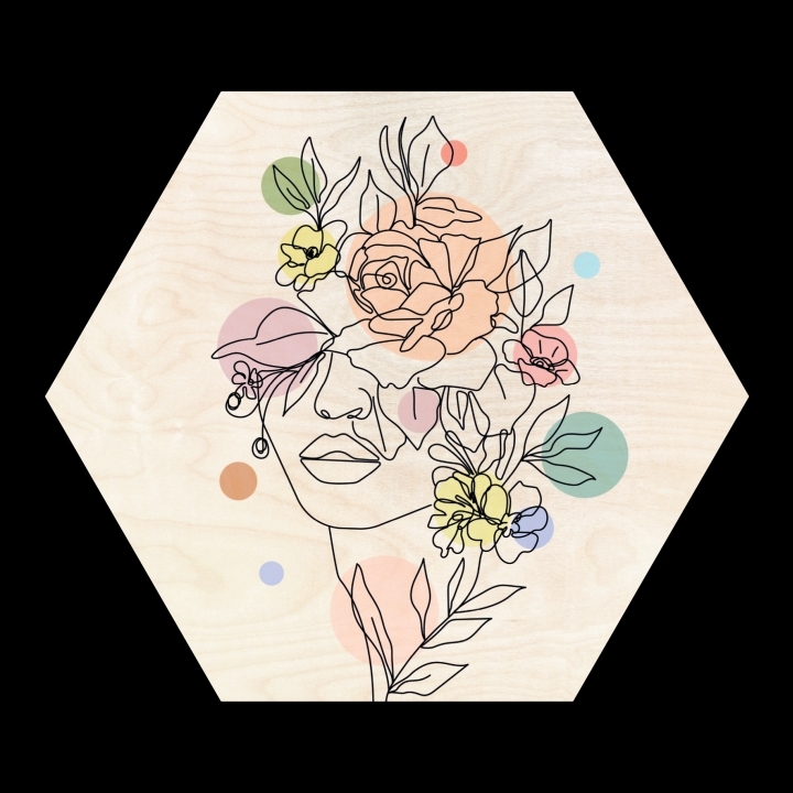 ProArt PRO ART Cut-Outs HEX 50x50cm Line Art I