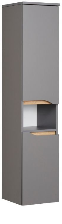 Pelipal Midischrank Capri in quarzgrau mit Holzoptik