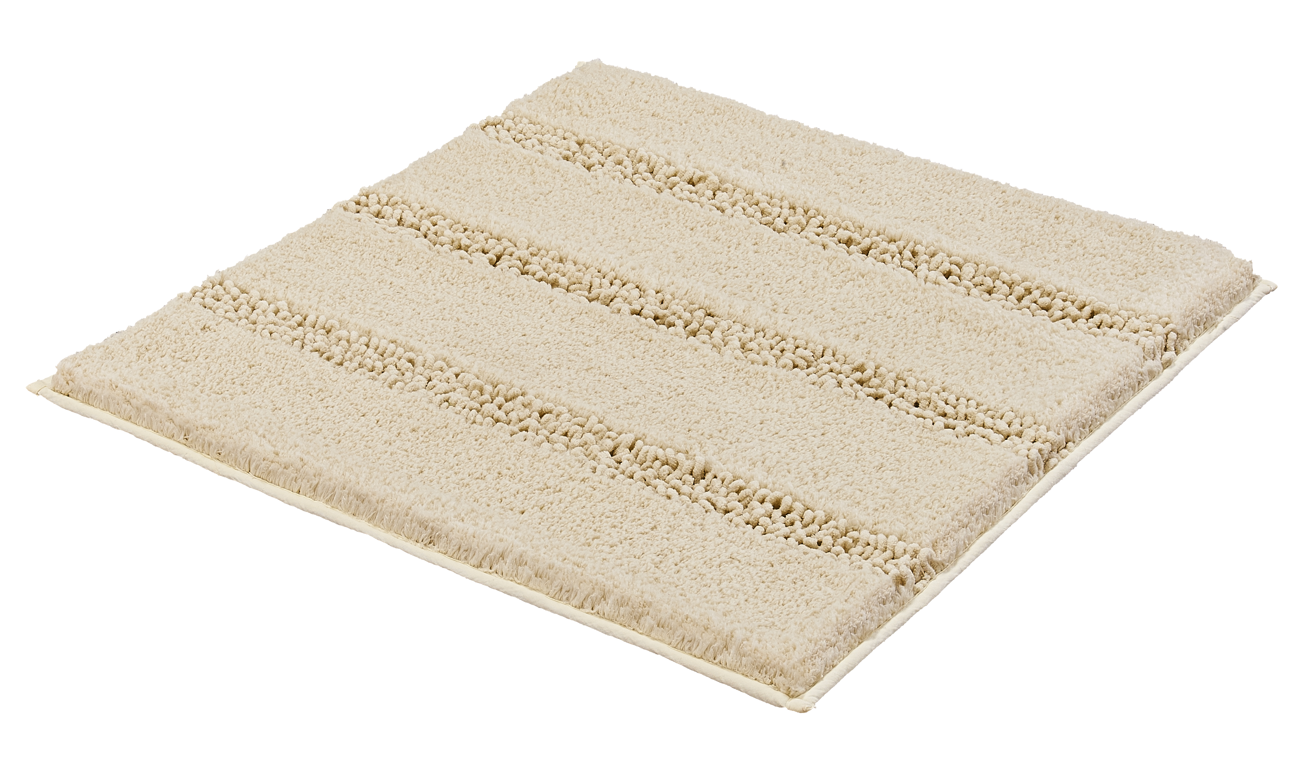 Kleine Wolke Badteppich MONROVIA ca. 60x60cm in Farbe Sandbeige