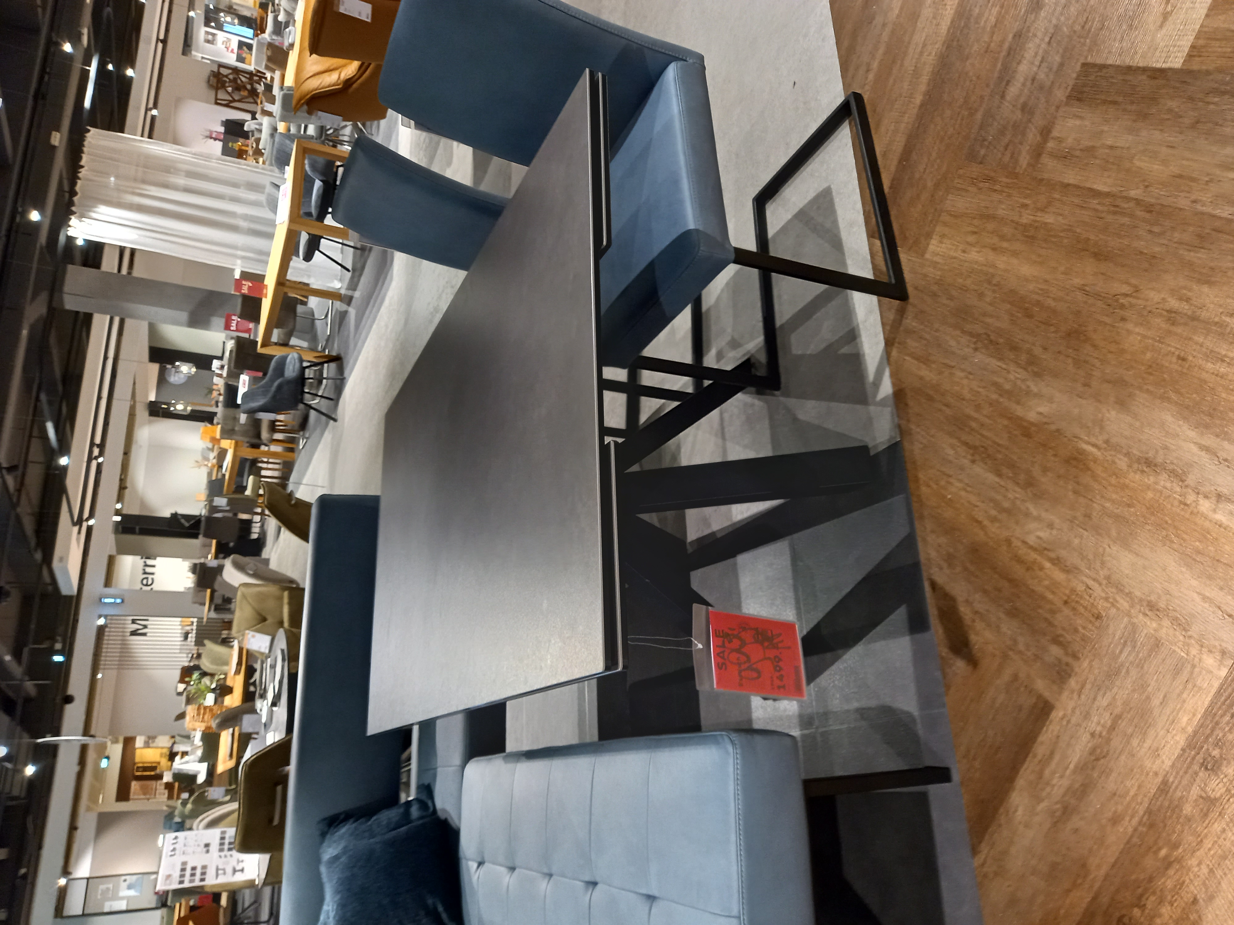MCA Furniture Esstisch Pallini ca. 150 x 76 x 90 cm in Keramik anthrazit