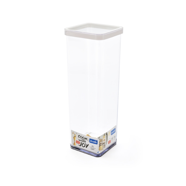 Rotho Premium Dose LOFT in Farbe Transparent