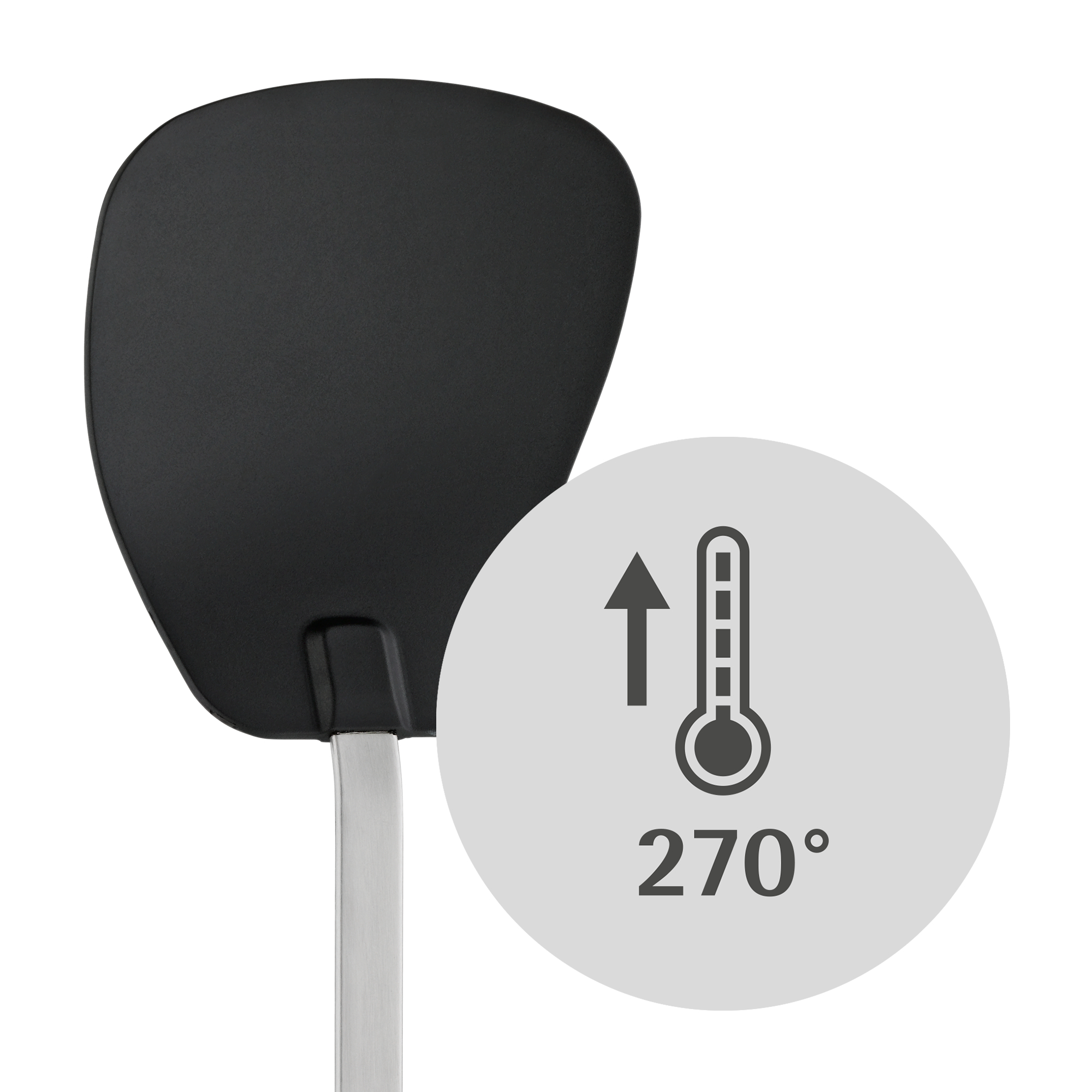 WMF Profi Plus Pfannen-/Wok-Wender, 35 in Edelstahl/schwarz