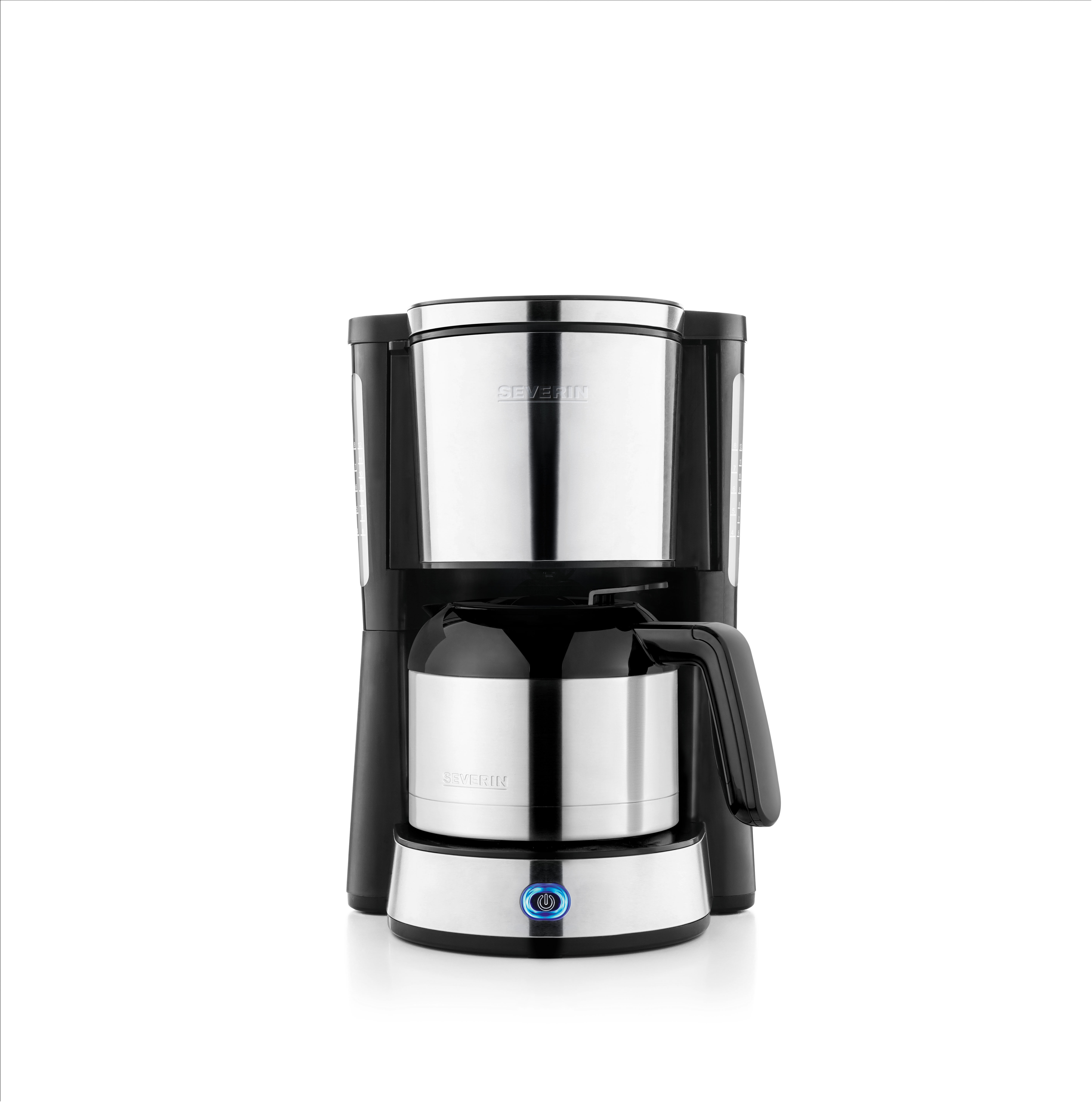 Severin Filterkaffeemaschine KA 4847 in Edelstahl gebürstet/schwarz