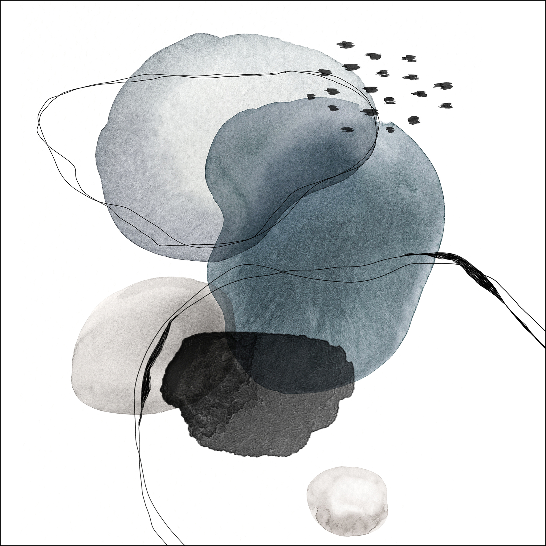 ProArt Glas-Art 30x30cm Abstract Shapes I