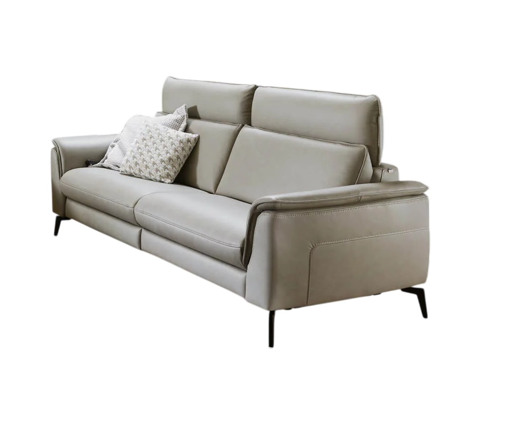 Hukla Sofa 3-sitzig HU-RL24088 in Leder Vivre pearl