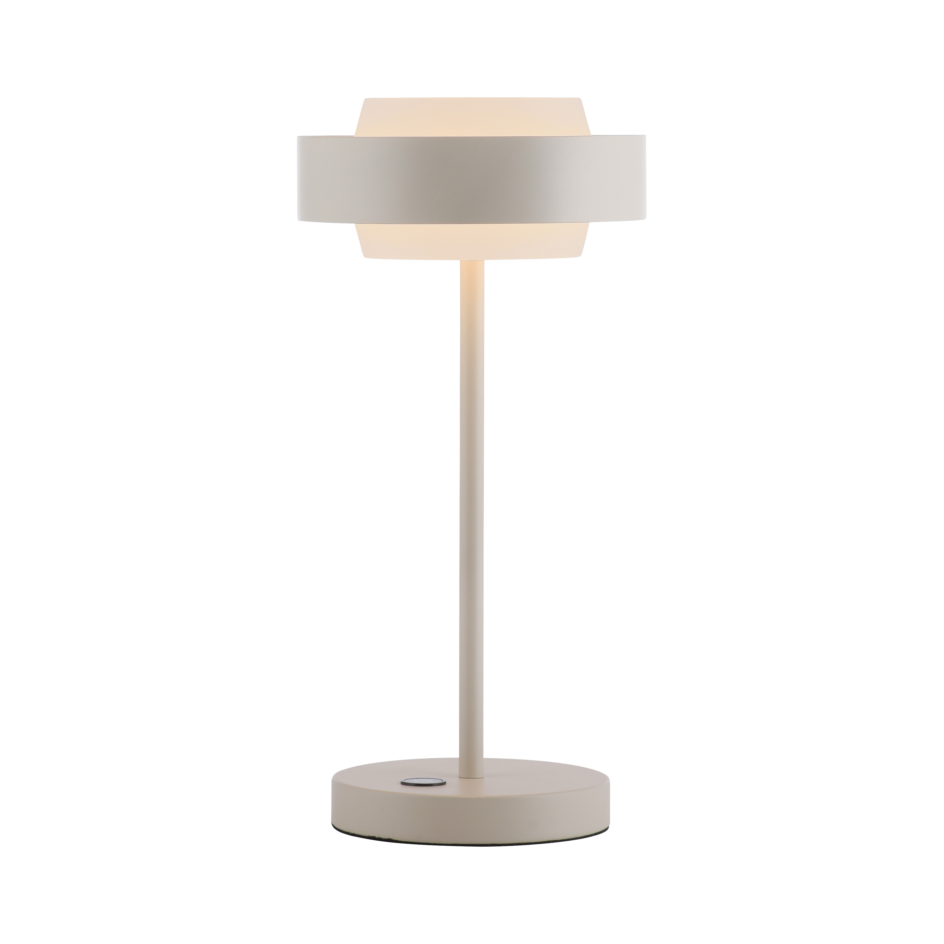 LED-Tischleuchte ELMO in Sandbrise, Lampe, Tischlampe, Lampenschirm