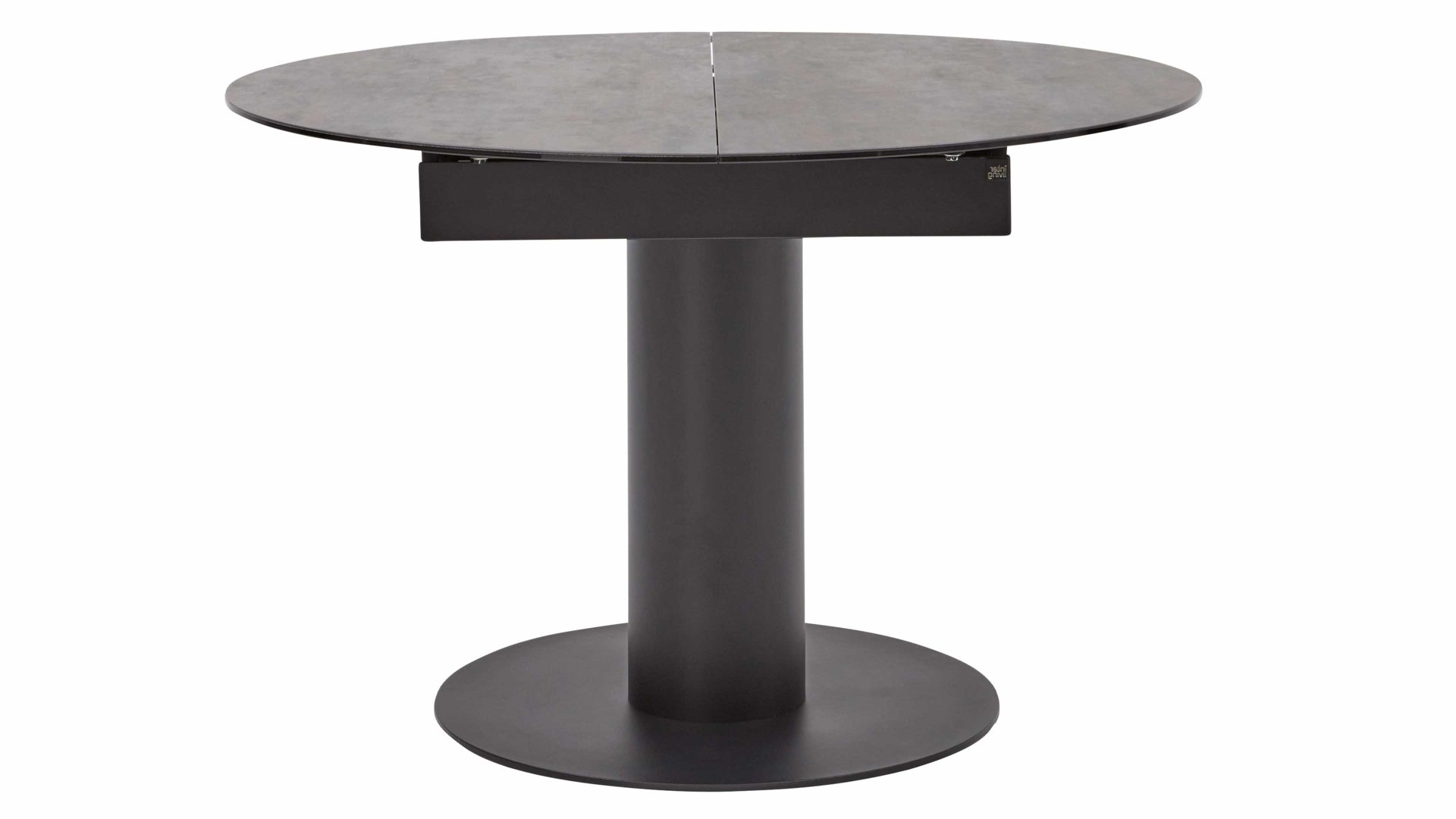 Interliving Esstisch IL 5104 Ø ca. 120cm in Platte Glaskeramik Industria/Säule schwarz