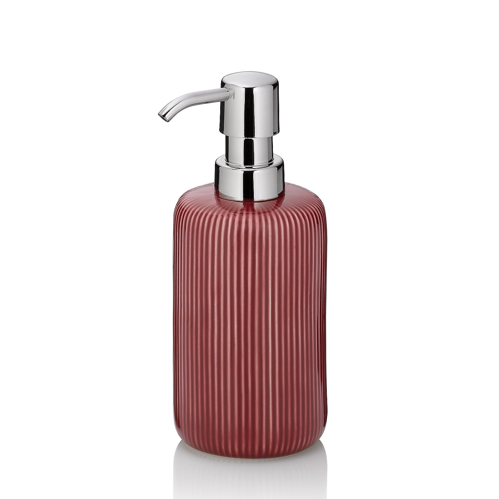 Kela  Seifenspender AVA in Farbe himbeerrot, Flasche, Lotion, Sinken, Waschbeckenhahn