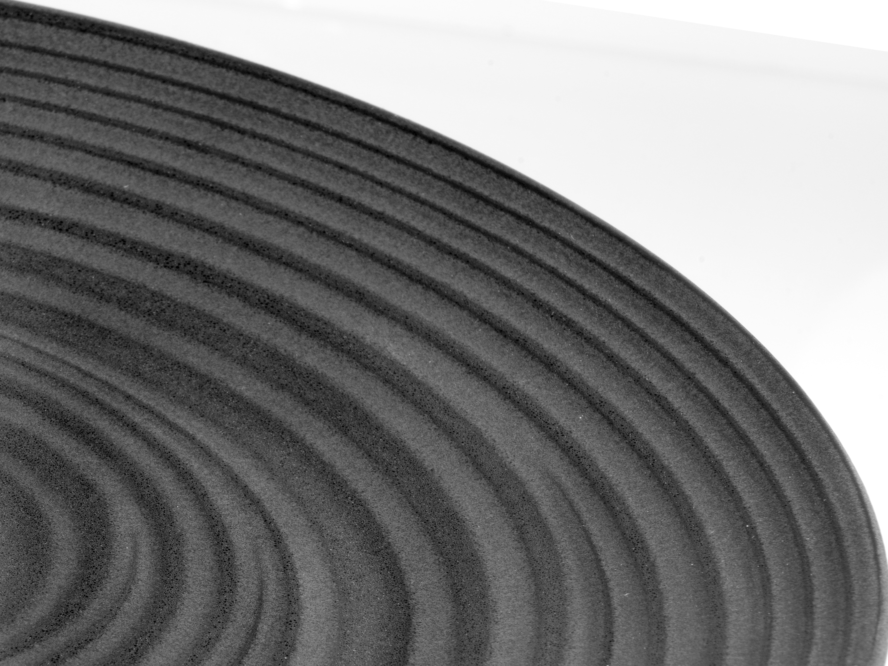 CreaTable Tafelservice Lava Stone in Farbe Schwarz matt, Spule, Spirale