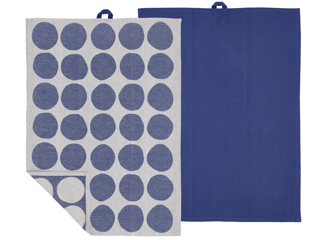 F&H Geschirrtuch  BUBBLES in Farbe Blau