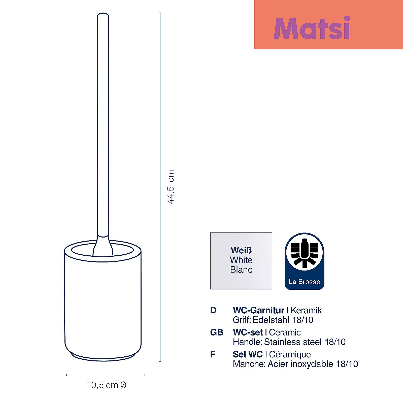 Kela WC-Garnitur Matsi weiß MATSI in , Rauchrohr, Diagramm, Handlung