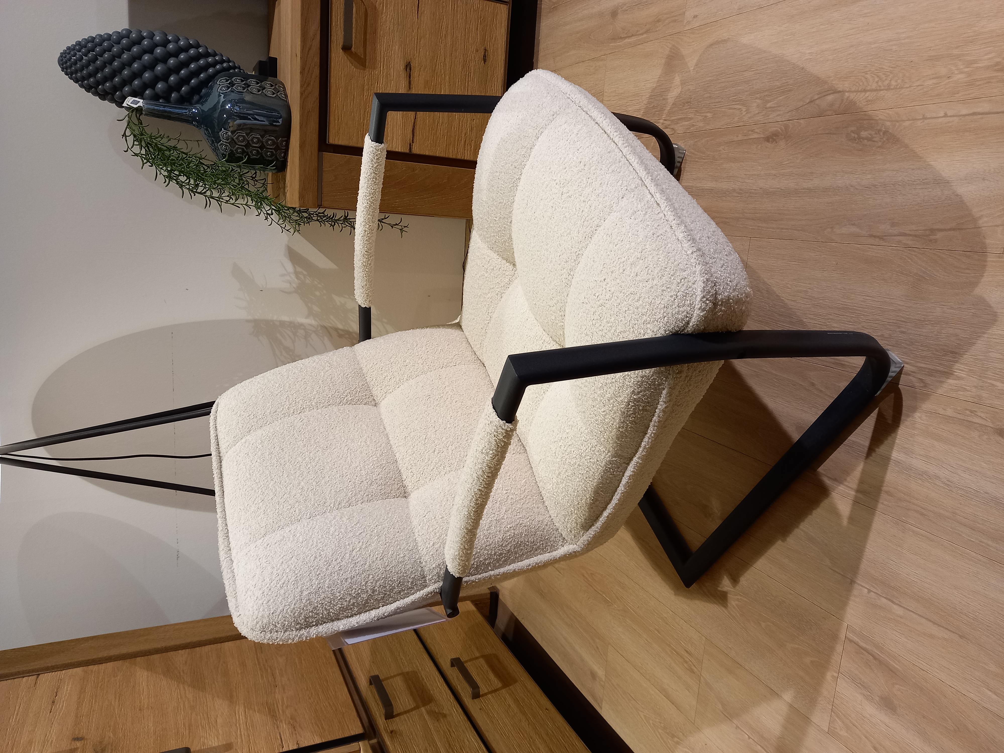 Henders & Hazel Sessel CAVO in Stoff Avicci creme, Moebel, Stuhl, Sessel