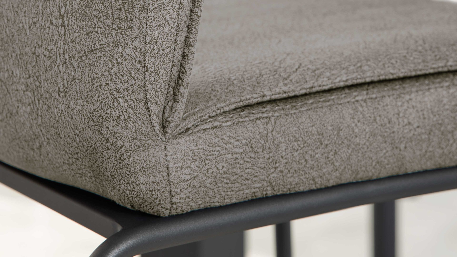 Interliving Barstuhl 5104  ca. 40x110x53cm in dunkelgrau Onyx