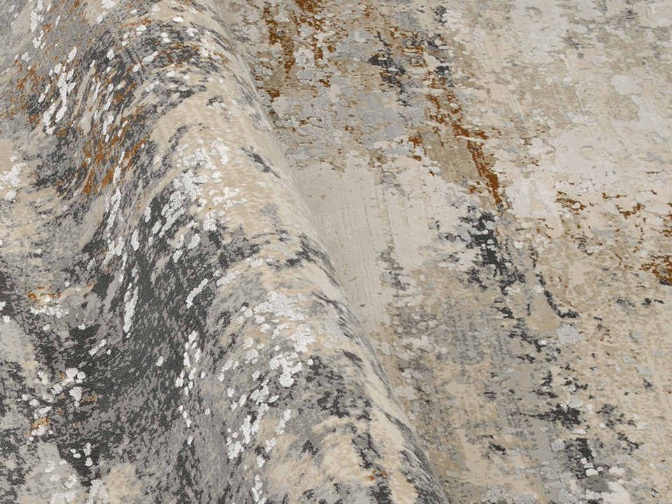 OCI Webteppich ca. 67x130cm in Farbe beige-grau
