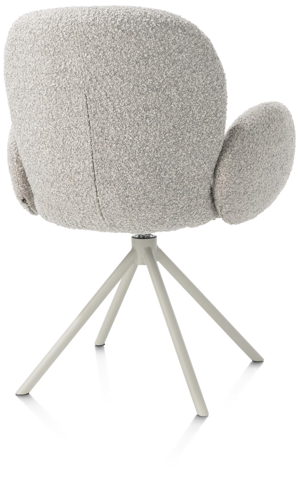 XOOON Armstuhl  JAXON ca. B66 H85 T63 cm in Stoff Brioni kiesel