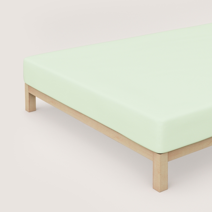 Schlafgut Casual Spannbettlaken ca. 180x200-200x200cm in Farbe Green Light