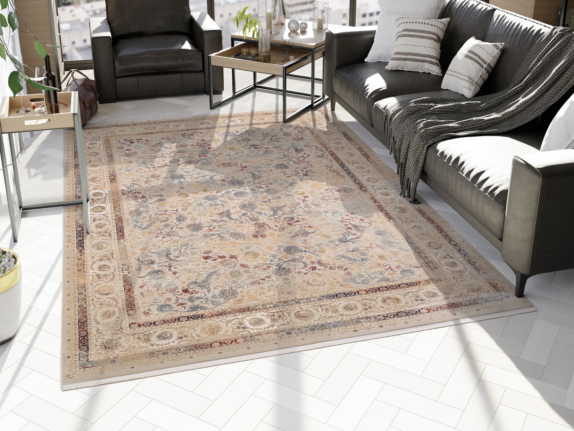 OCI Orient Teppich ca. 160x230cm in Farbe natur-multicolor