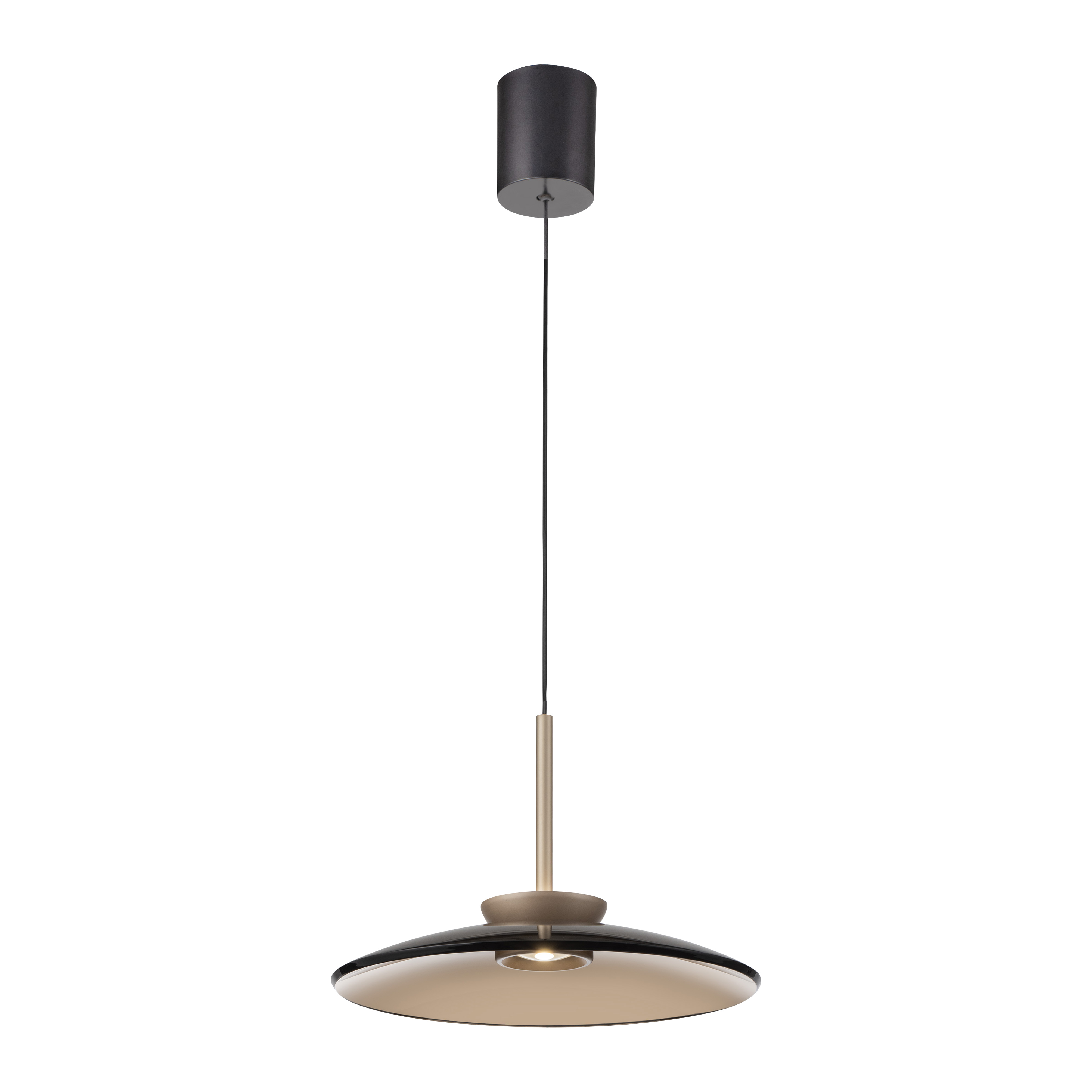 Paul Neuhaus LED-Pendelleuchte PURE E-MOON 2-flammig in Farbe bronce, Lampe