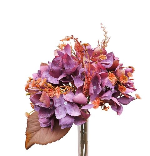 Hortensienbund 34 cm Vintage  in blau-rosa