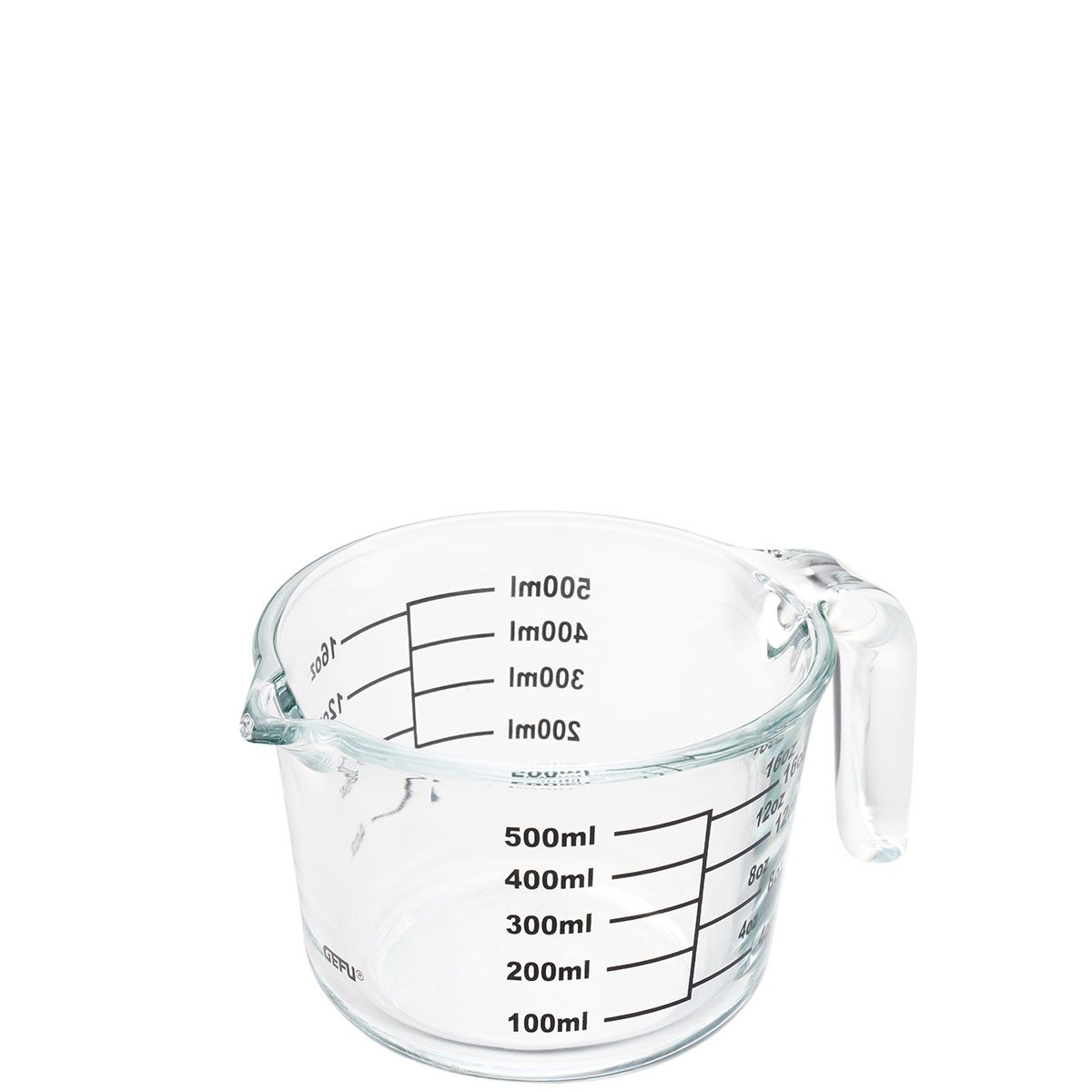GEFU Messbecher DIMENSO in Farbe schwarz/transparent