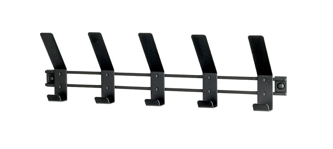 Haku Möbel Garderobenleiste  ca. B52 H14 T6 cm in Metall schwarz
