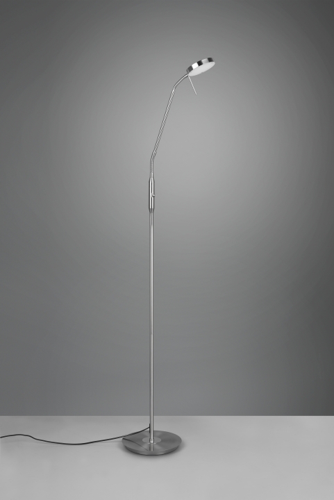Trio LED-Stehleuchte MONZA in Nickel matt
