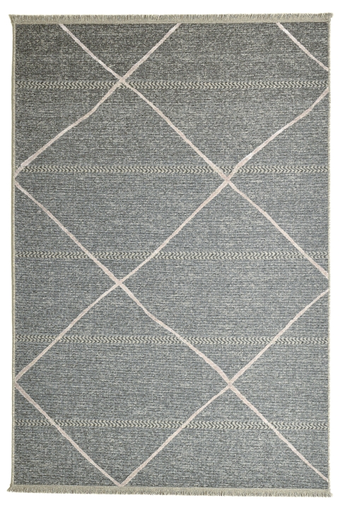 Theo Keller Webteppich Braderup ca. 120x170cm in Farbe Anthrazit