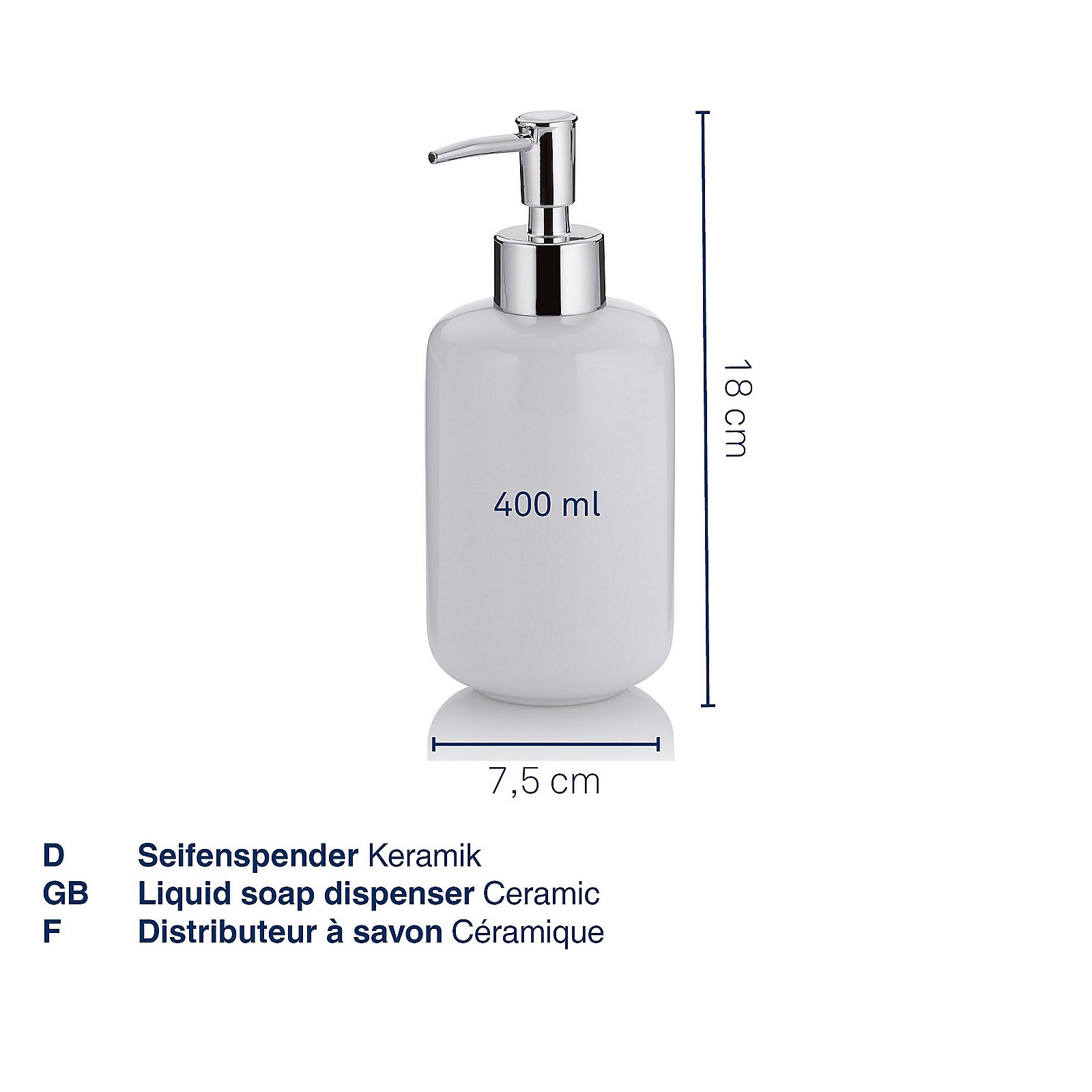 Kela  Seifenspender ISABELLA in Farbe blattgrün, Flasche, Lotion, Sinken, Waschbeckenhahn