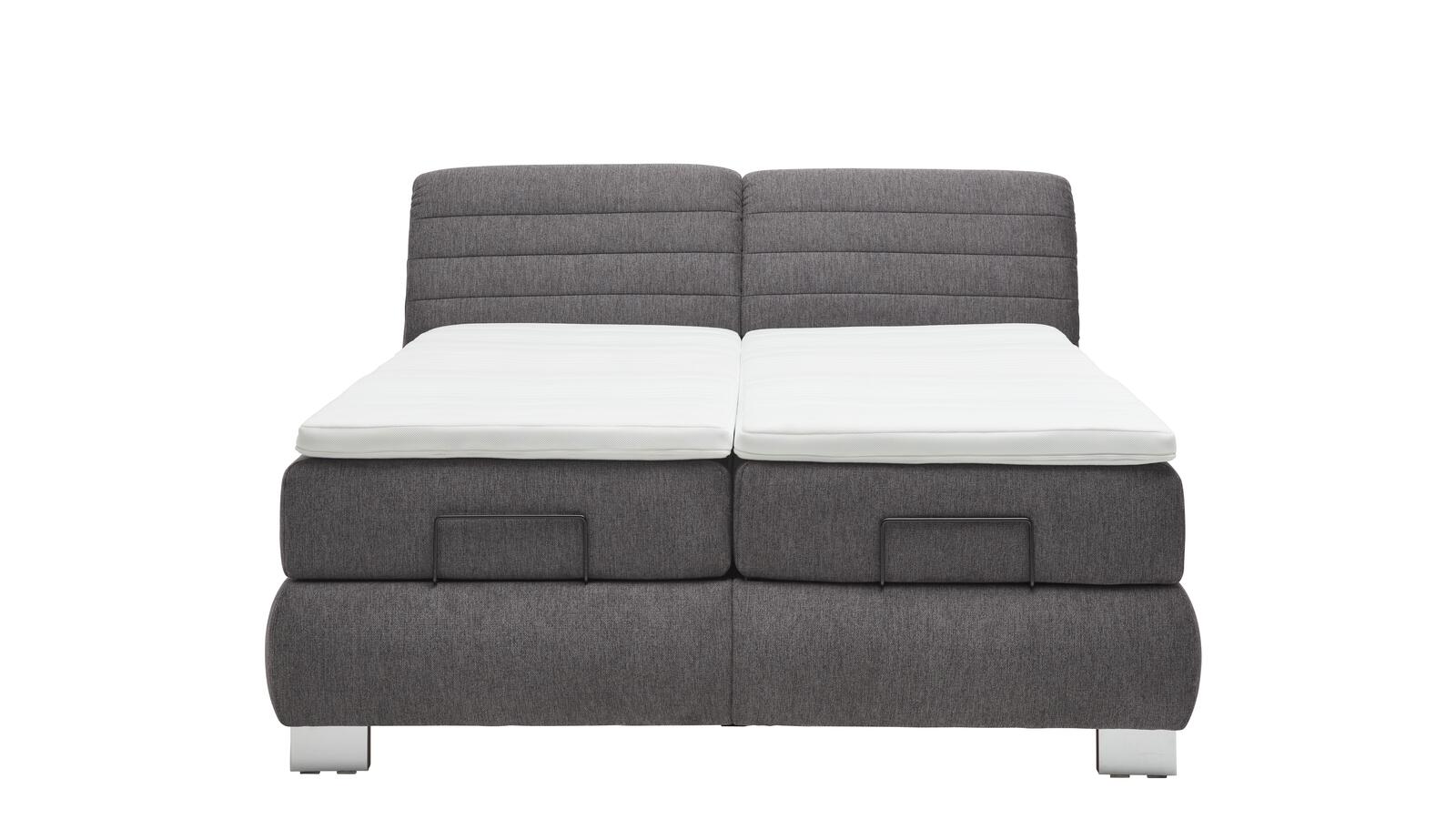 Comfortmaster Boxspringbett 5-Sterne ca. 180 x 200 cm in Stoff Brego anthrazit