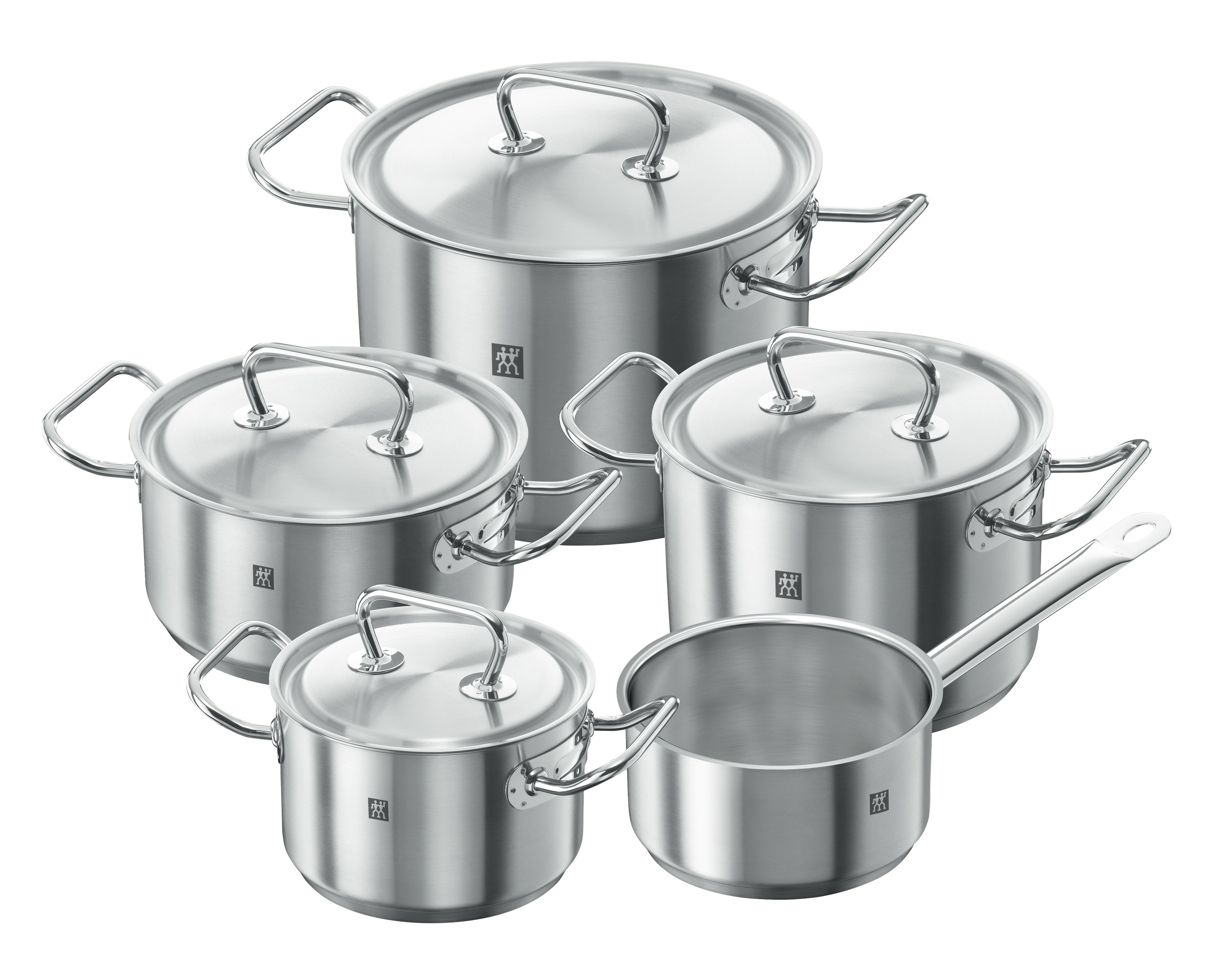 Zwilling Kochtopfset TWIN CLASSIC 5-teilig in Farbe 18/10 Edelstahl