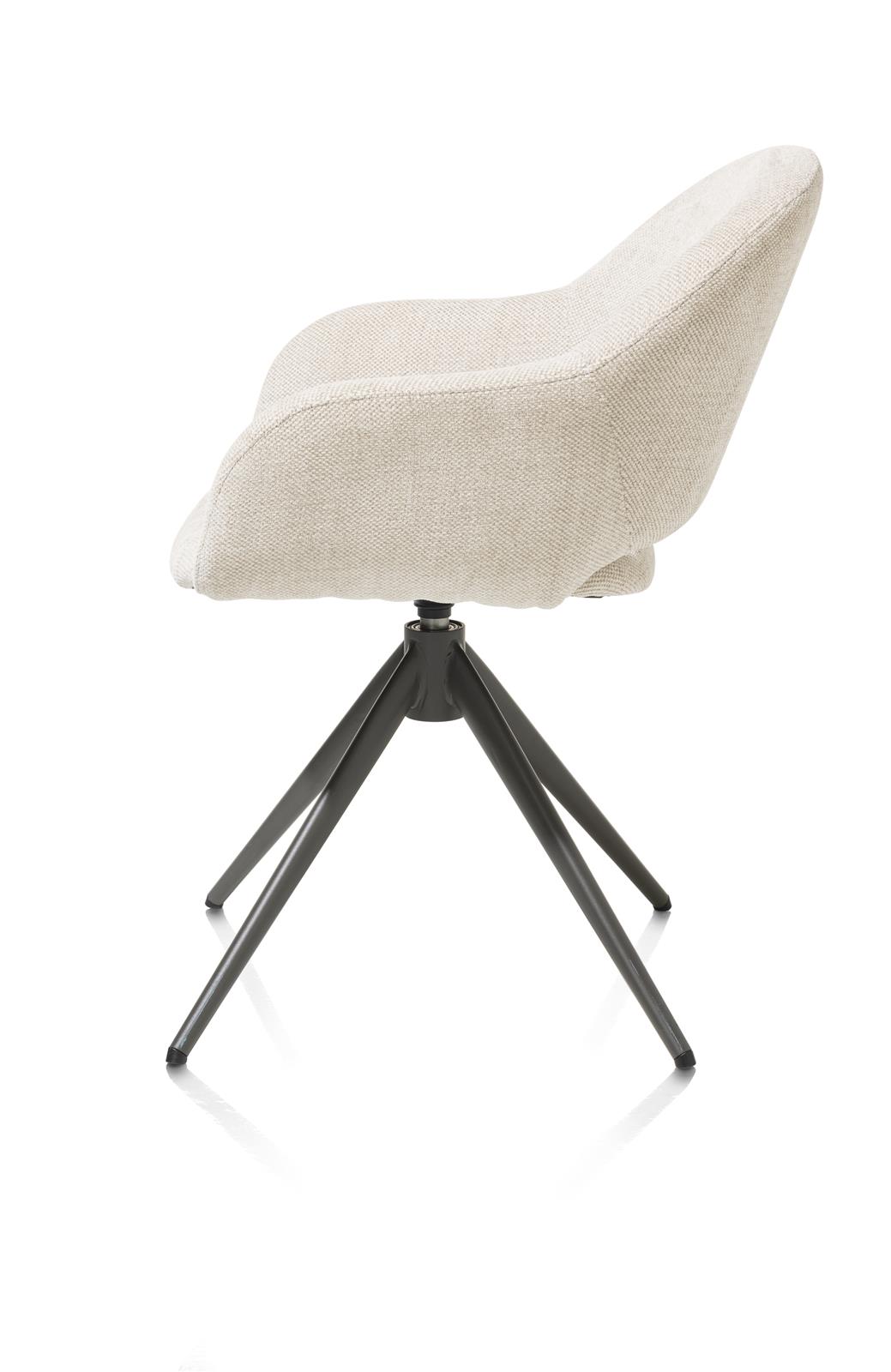 XOOON Armstuhl  Finn 48654-CRE Stoff creme