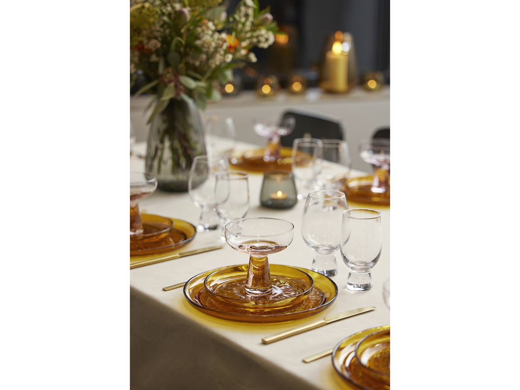 BITZ Glasteller 18 cm in Farbe amber