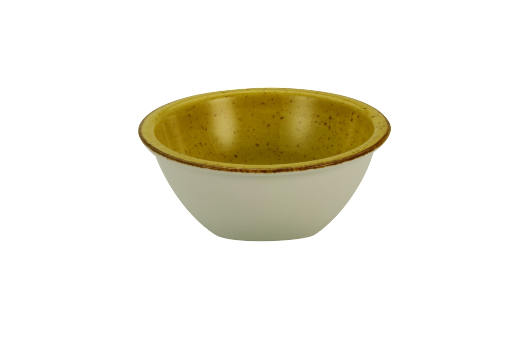 CreaTable Dipschale Vintage Nature in Farbe Curry glänzend