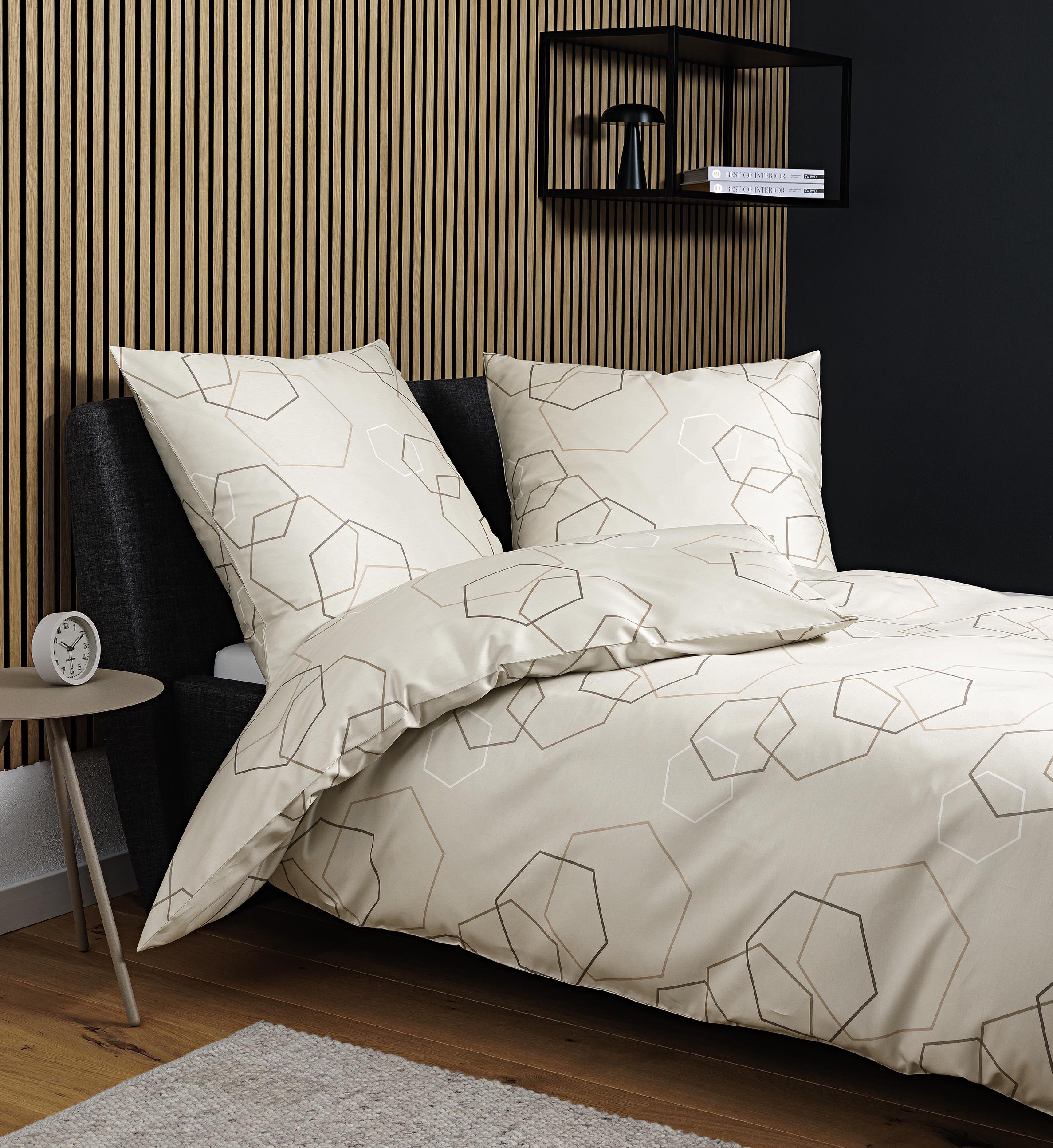 Janine Design Bettwäsche-Set 135x200cm J.D. in Farbe Naturell, Kissen, Innenarchitektur, Mobiliar, Bett, Kopfkissen