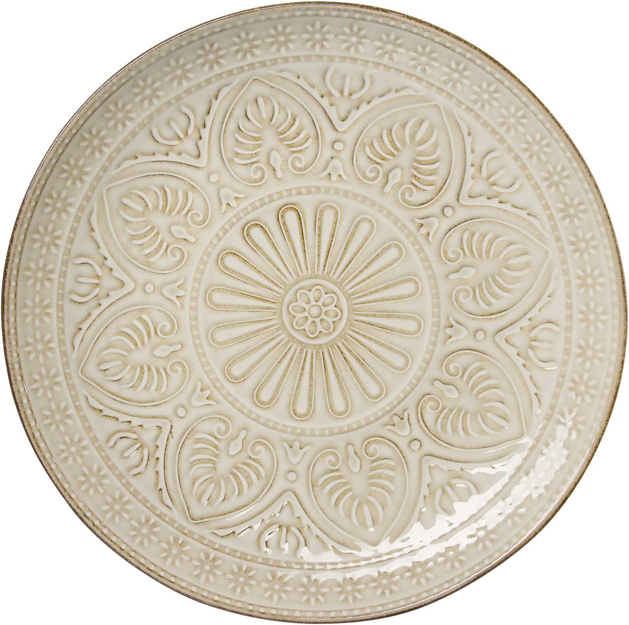 Ritzenhoff & Breker Speiseteller OMARA 26,5cm aus Steingut beige