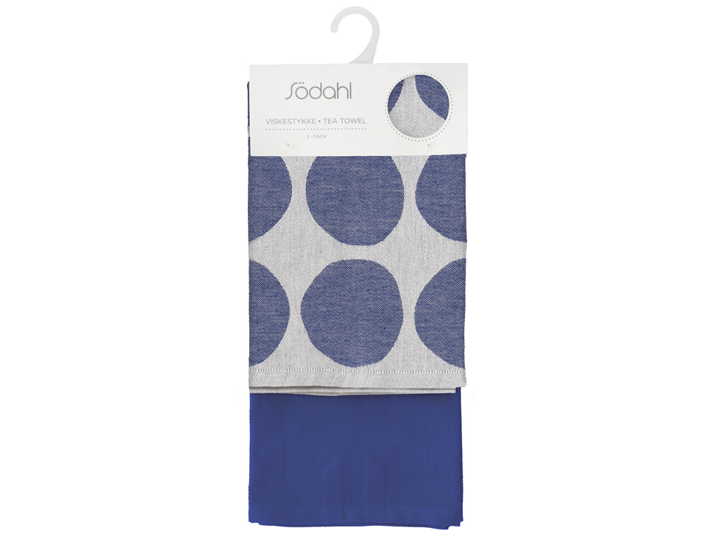 F&H Geschirrtuch  BUBBLES in Farbe Blau