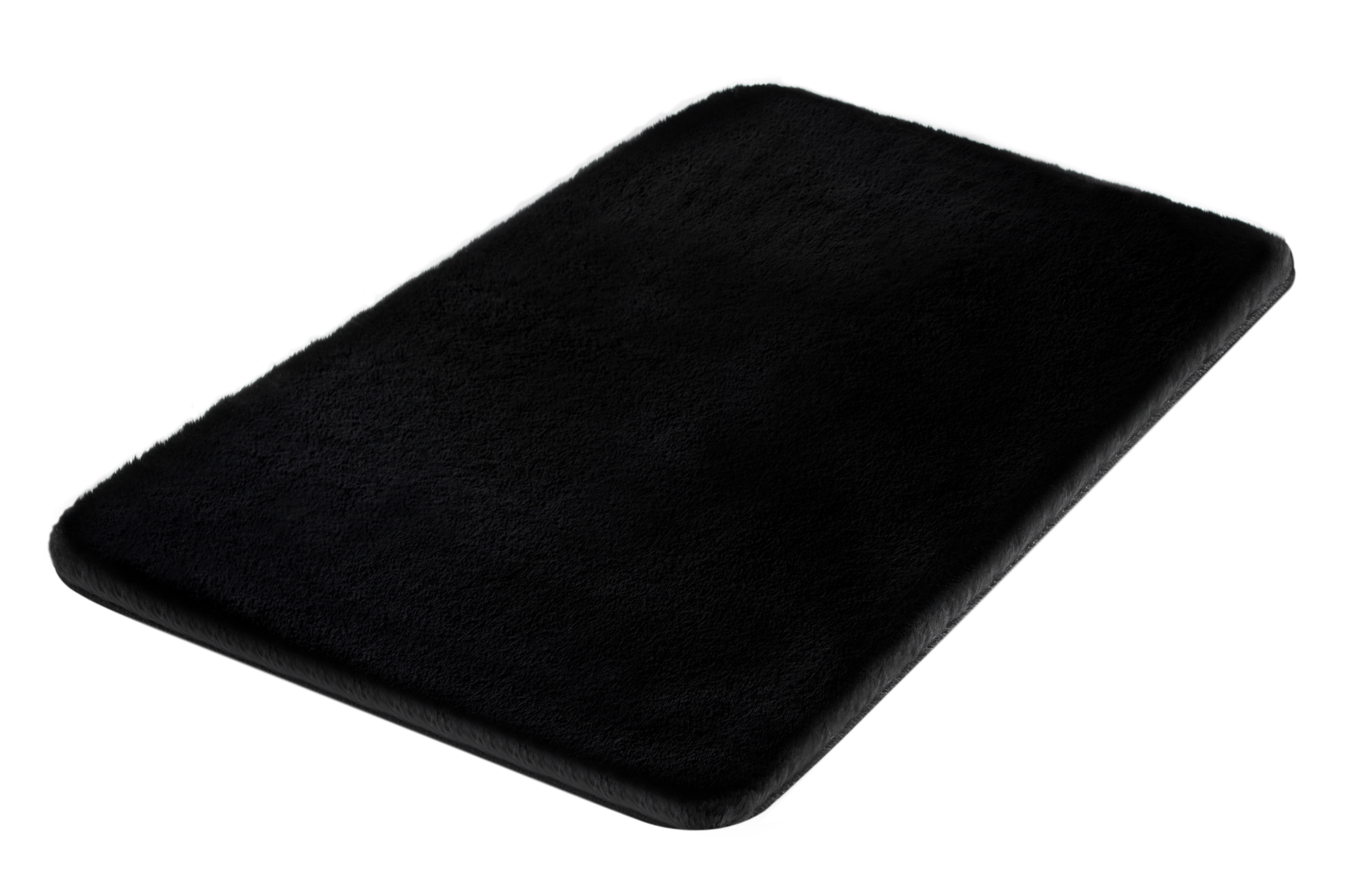 Kleine Wolke Badteppich CONY ca. 60x100cm in Farbe Schwarz