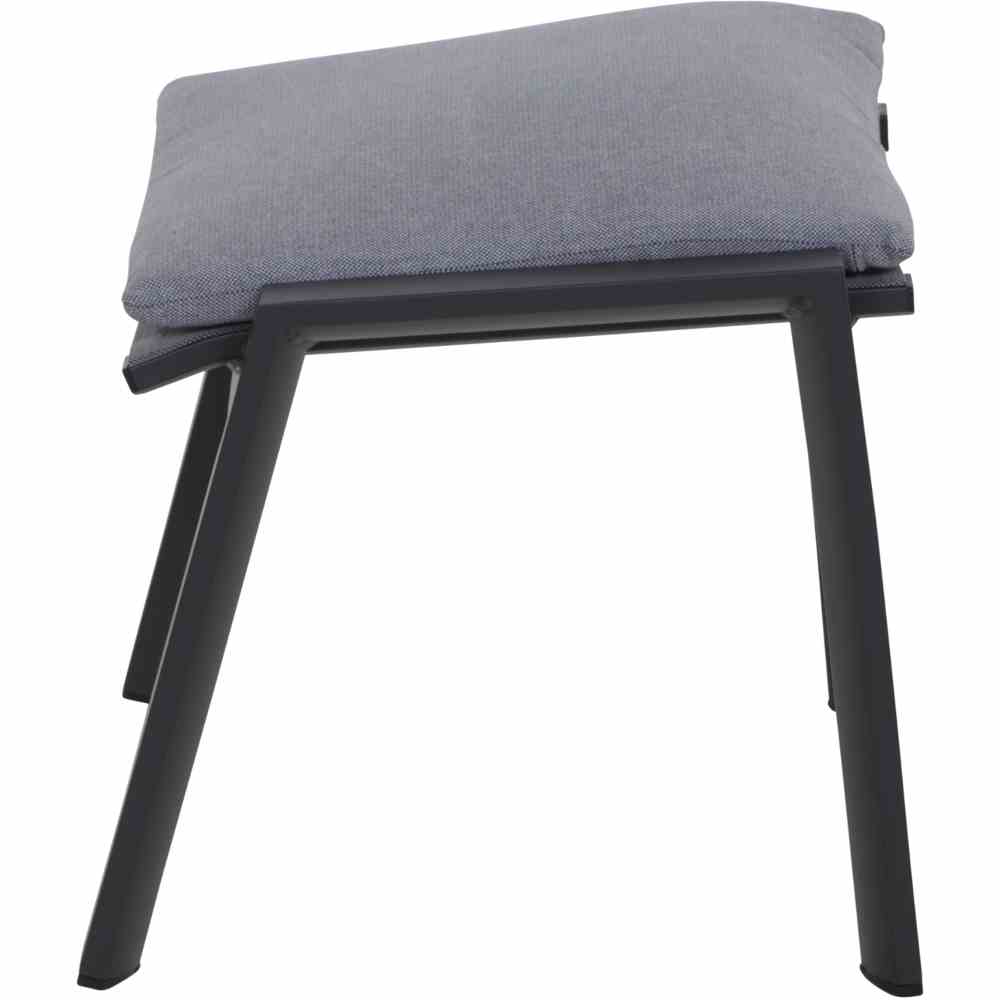 Hocker VALENCIA in Stoff Salt&Pepper, Kissen, Dekoration für Zuhause, Mobiliar