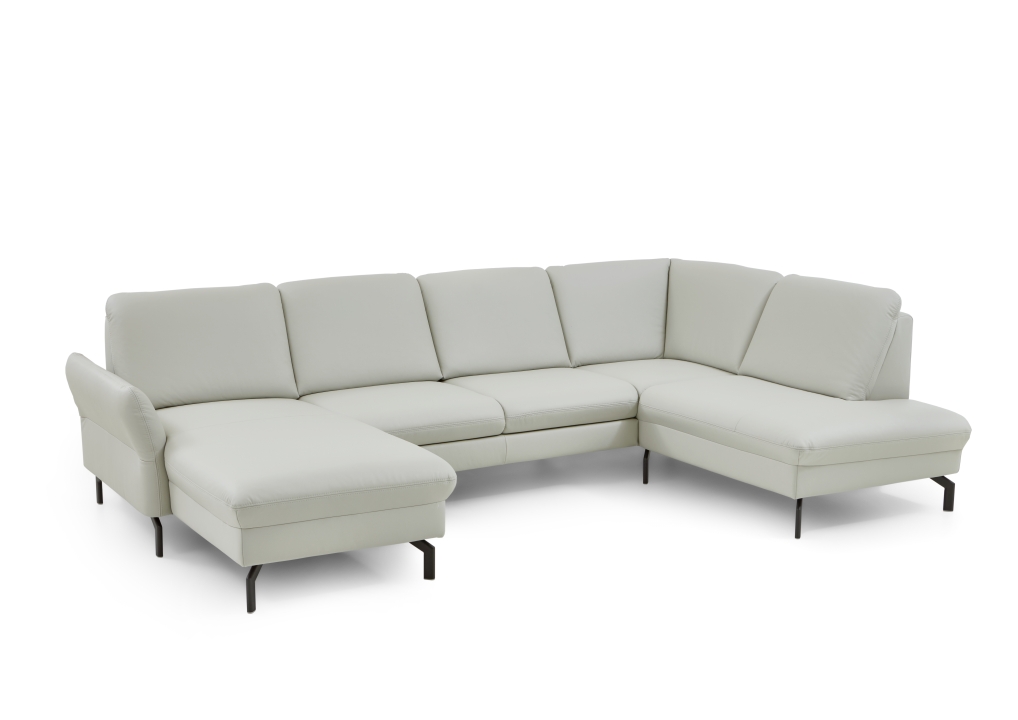 Polstergruppe PN-EM24097 ca. 305x193cm in Leder Torro silver