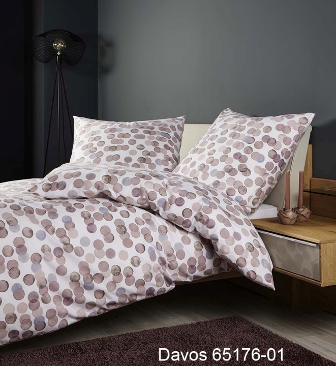 Janine Design Bettwäsche DAVOS ca. 135x200cm in Farbe altrosa beere