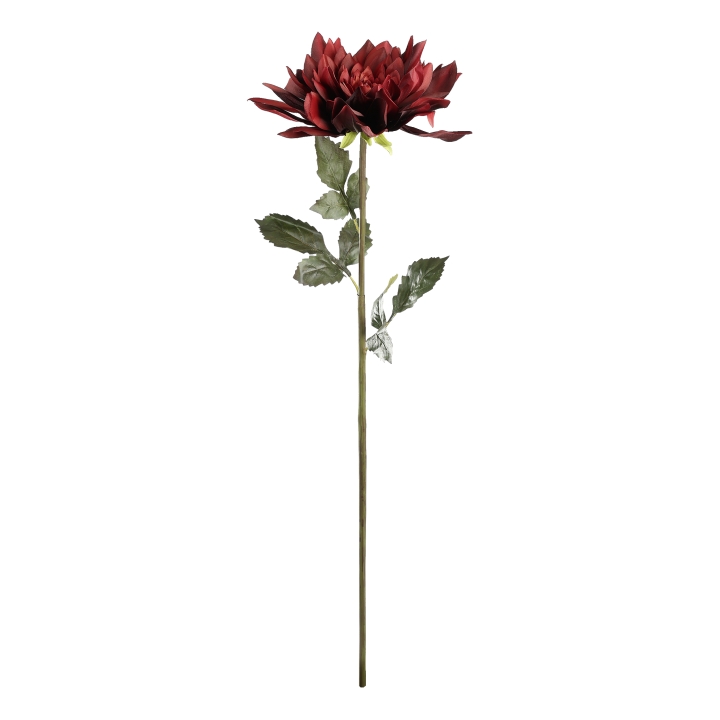 Eglo Living Kunstblume Dahlie rot SEMPORNA in Fb. rot, Blume, Rose, Dahlie, Blumen-Arrangement, Blatt