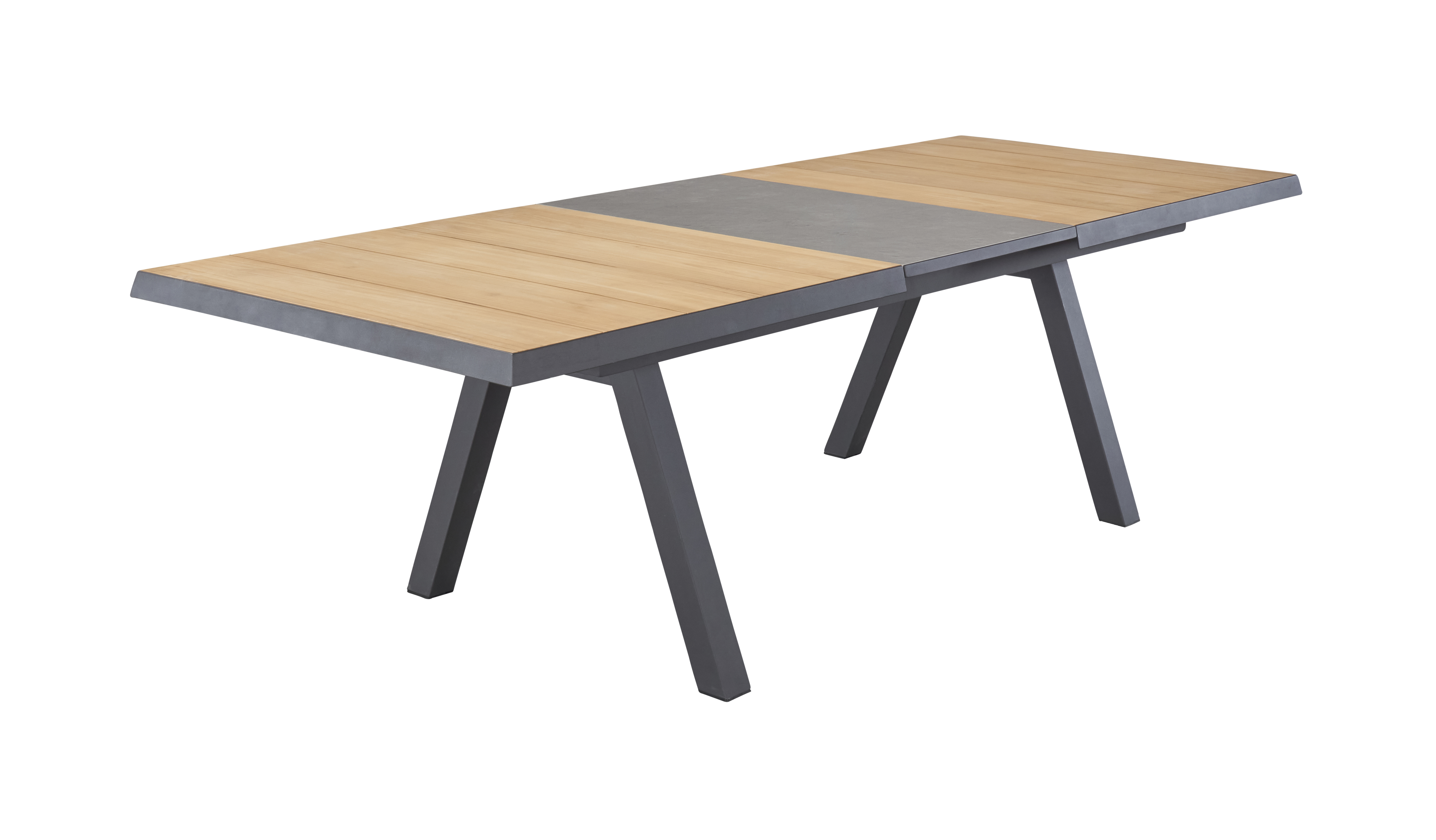 L.C. Wholsaler Ausziehtisch Kumasi mit Platte aus Teak natur, Moebel, Tabelle, Esstisch, Kaffeetisch, Schreibtisch