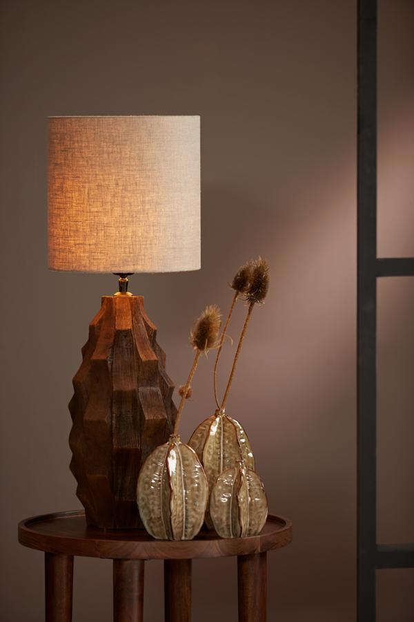 Light & Living Lampenschirm DARK LINEN in Farbe dunkel