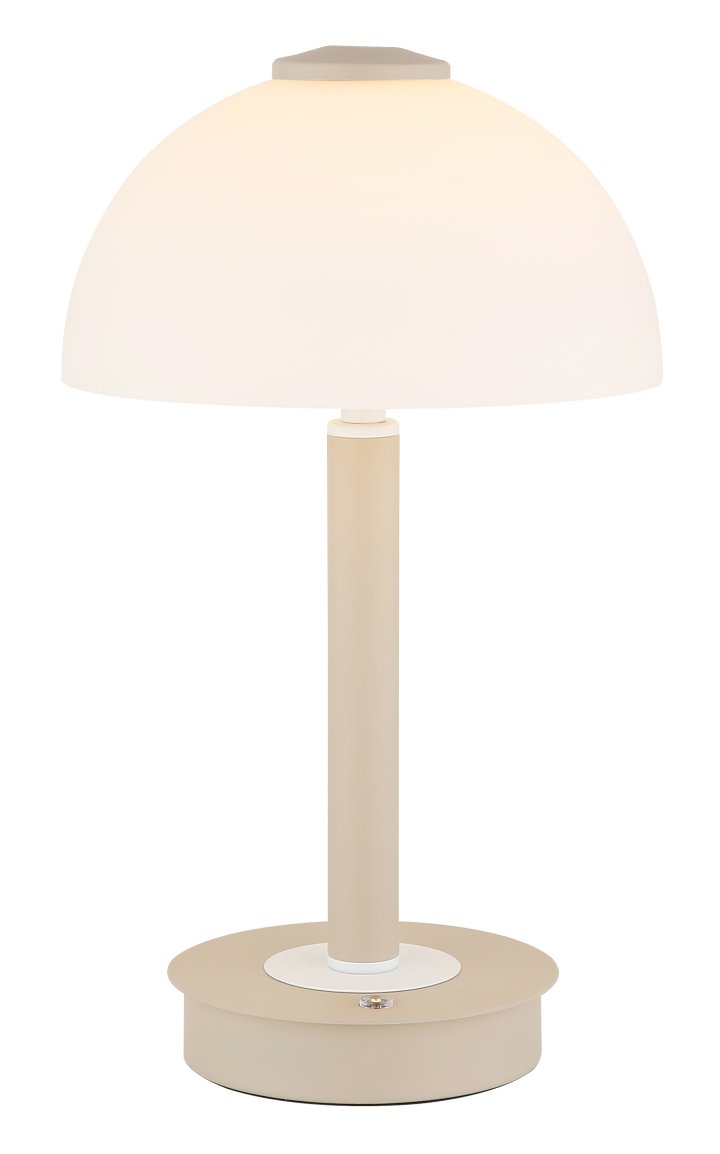 Interliving LED-Tischleuchte IL-9353 in Metall sandfarben matt